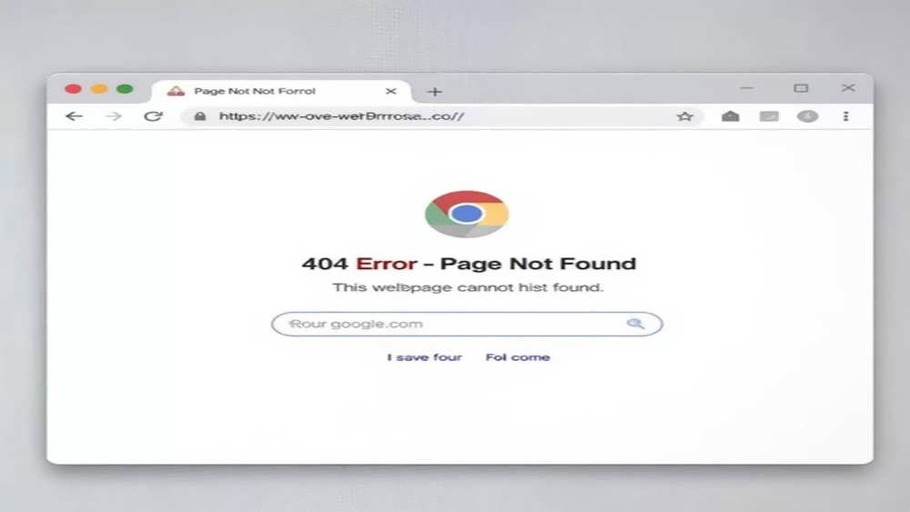 خطای ۴۰۴ مرورگر