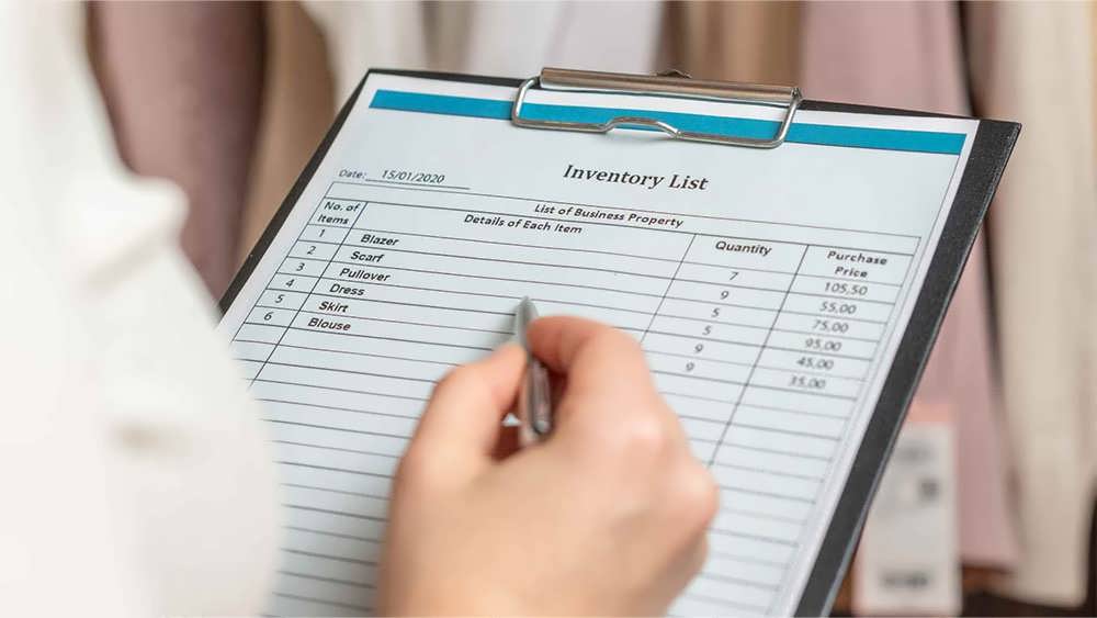 لیست مدیریت موجودی کالا