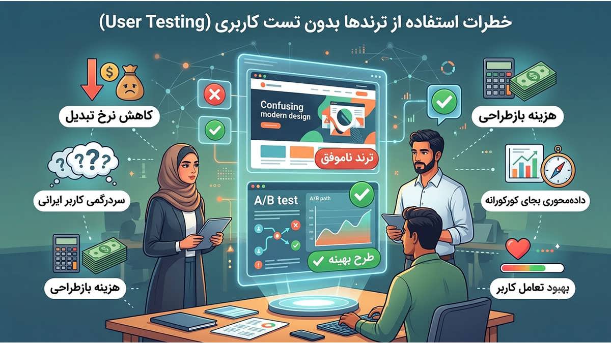 آیا ترندهای طراحی وب می‌توانند به کسب‌وکار شما آسیب برسانند؟