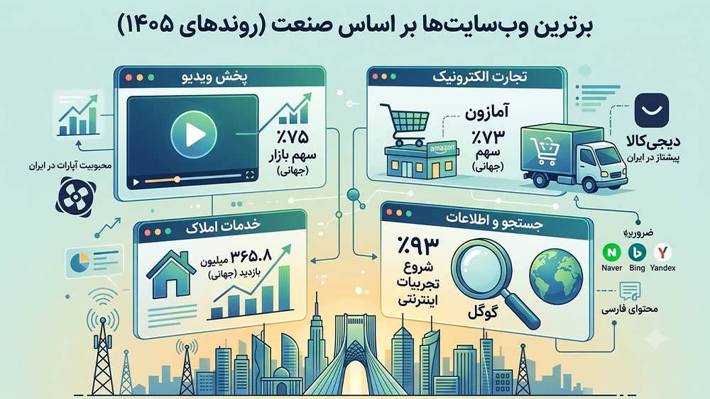 چه تعداد وب سایت در گوگل وجود دارد؟