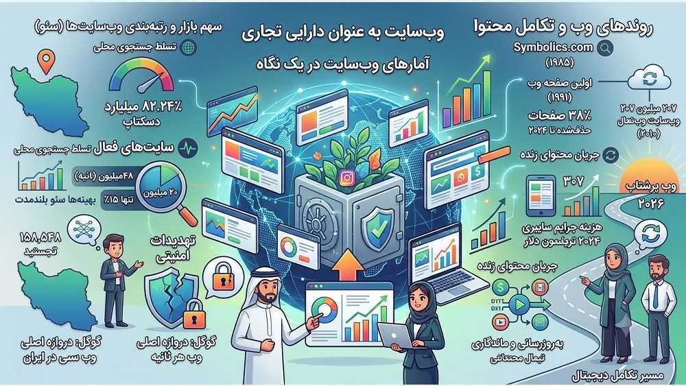 محبوب ترین وب سایت ها بر اساس صنعت