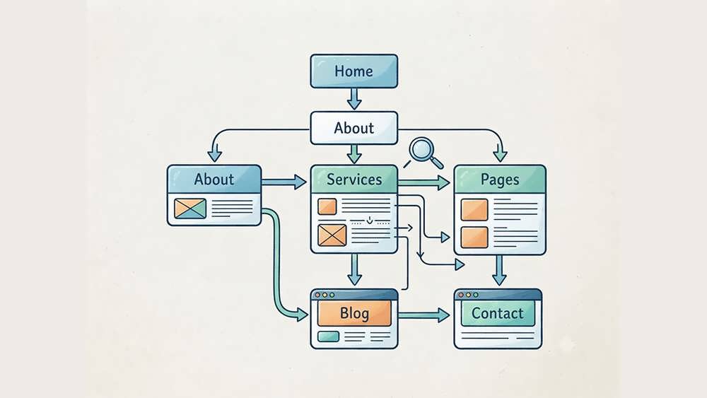 Visualizing website architecture and sitemap to prevent poor navigation.