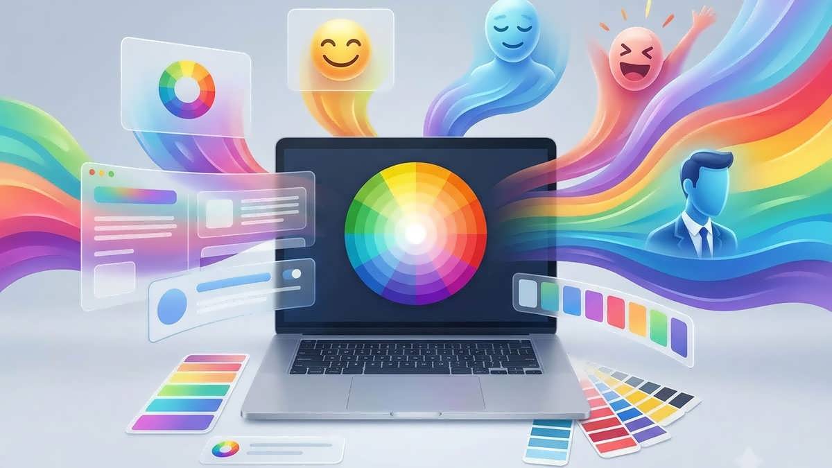 روانشناسی رنگ در طراحی وب - عکس شاخص - Color Psychology in Web Design Hero Image