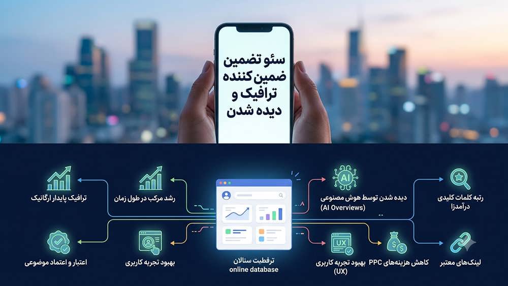 سئو تضمین ترافیلک برای وبسایت فروشگاهی