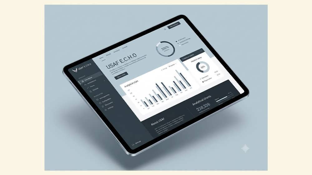طراحی وبسایت فنی با تُنهای سرد و حرفهای - Technical Cool Tone Website Design