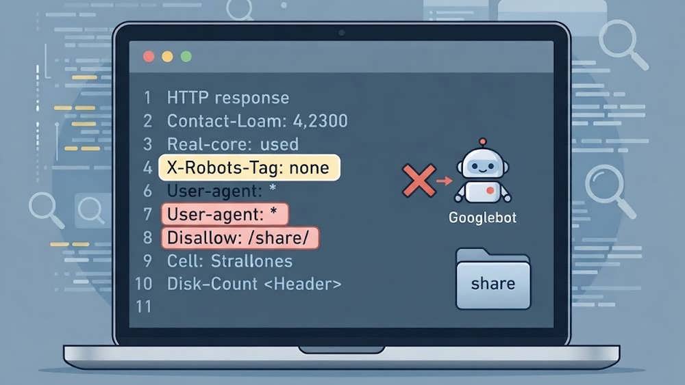 تضاد در دستورات robots.txt و X-Robots-Tag کلود