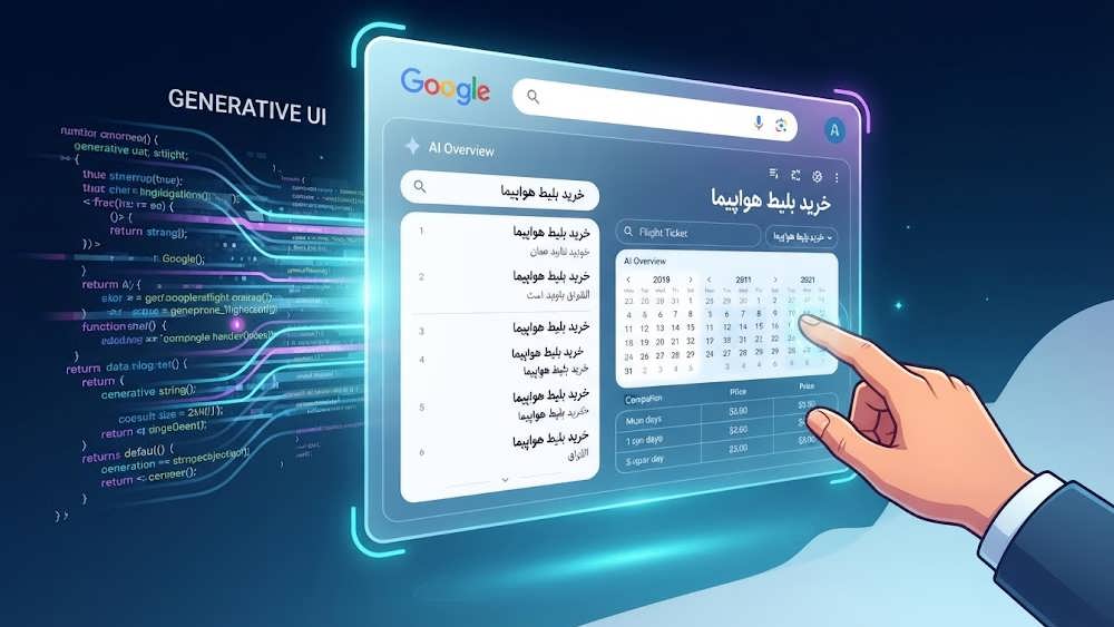 ابزارهای تعاملی ساخته شده توسط هوش مصنوعی در نتایج جستجو