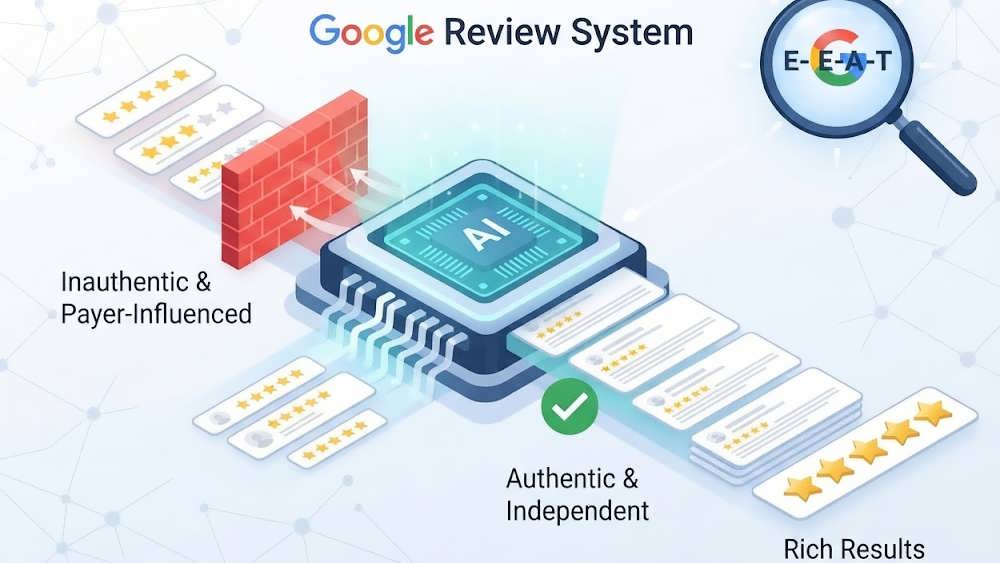 فیلتر کردن نظرات پولی توسط الگوریتم گوگل