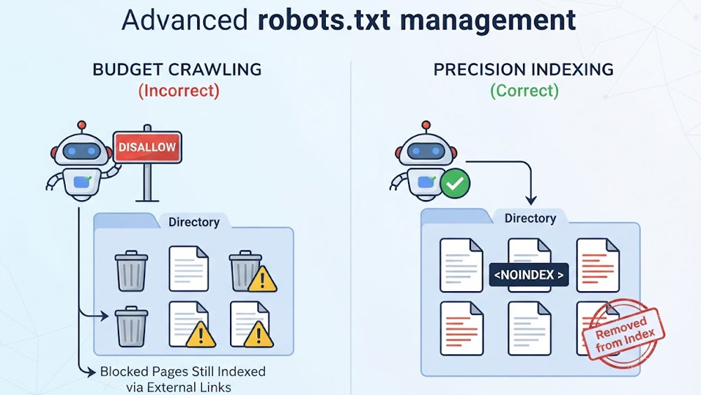 ایندکس شدن صفحه مسدود شده در robots.txt