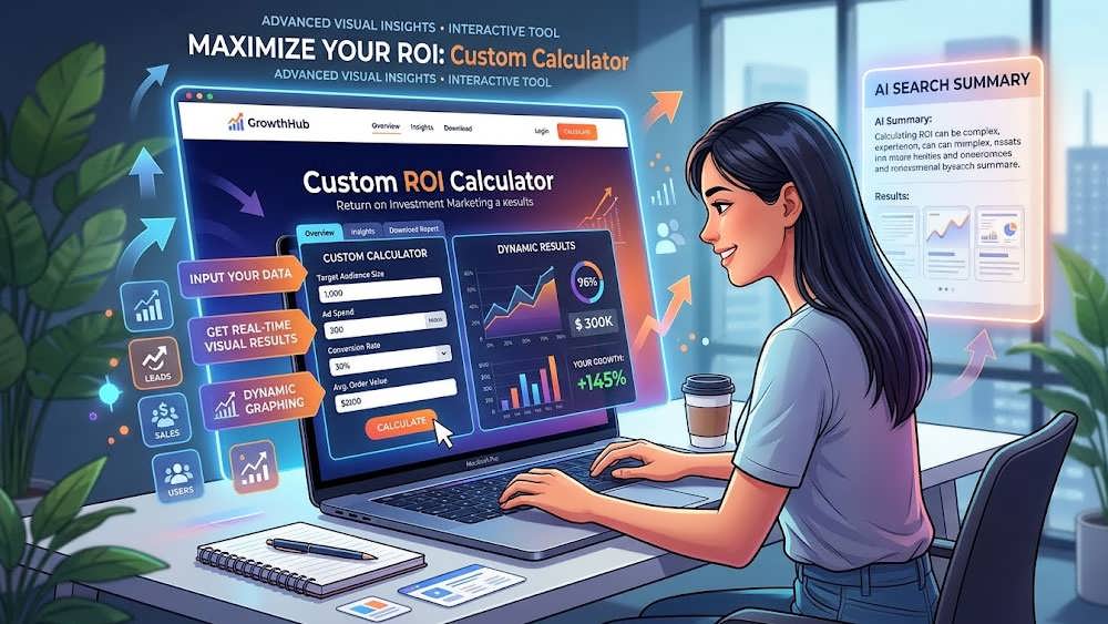 ابزار تعاملی و محاسبه گر آنلاین روی دسکتاپ برای جذب مستقیم کاربر از گوگل