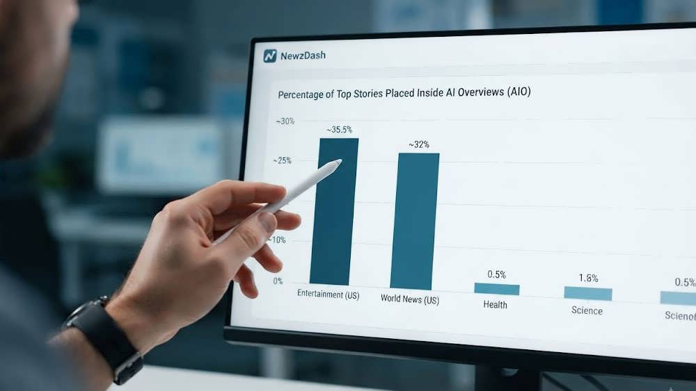 تحلیل داده‌های NewzDash از اخبار در AI Overviews
