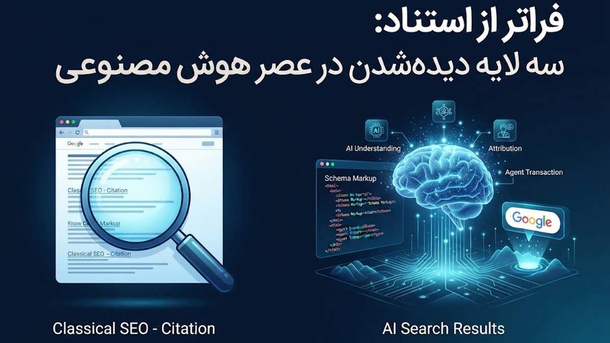 فراتر از استناد: سه لایه دیده‌شدن در عصر هوش مصنوعی